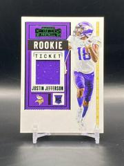 Justin Jefferson Football Cards 2020 Panini Contenders Rookie Ticket Swatches Prices