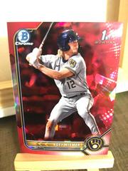 Joey Wiemer [Sapphire Red] Baseball Cards 2022 Bowman Chrome Prospects Prices