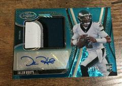 Jalen Hurts [Signature Jersey Teal Etch] #214 Football Cards 2020 Panini Certified Prices