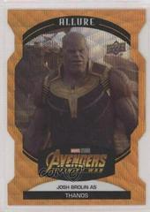 Josh Brolin as Thanos [Orange Die Cut] #74 Marvel 2022 Allure Prices