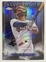 Carlos Correa [Black] #SMLBC-70 Baseball Cards 2022 Topps Update Stars of MLB Chrome Prices