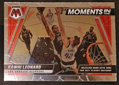 Kawhi Leonard Basketball Cards 2021 Panini Mosaic Moments in Time Prices