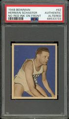 Herman Schaefer [No Red Ink on Front] #62 Basketball Cards 1948 Bowman Prices