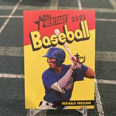 Reginald Preciado Baseball Cards 2022 Topps Heritage Minor League 1973 Pack Cover Prices
