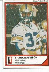 Frank Robinson #123 Football Cards 1984 Jogo CFL Prices