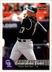 Todd Helton #379 Baseball Cards 2007 Fleer Prices