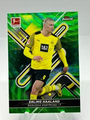 Erling Haaland [Green Wave] Soccer Cards 2021 Topps Finest Bundesliga Prices