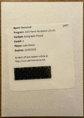 Luka Doncic [Fractal] #2 Basketball Cards 2023 Panini Revolution Autograph Prices