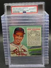 Enos Slaughter [Hand Cut Without Tab] Baseball Cards 1953 Red Man Tobacco Prices
