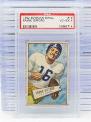 Frank Gifford Football Cards 1952 Bowman Small Prices