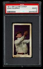 John McGraw Baseball Cards 1911 E94 Close Candy Prices
