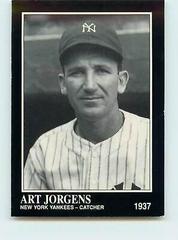 Art Jorgens Baseball Cards 1991 Conlon Collection Prices