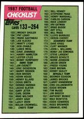 Checklist #133-264 Football Cards 1987 Topps Prices