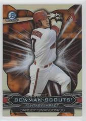 Dansby Swanson [Chrome Orange Refractor] #1 Baseball Cards 2015 Bowman Draft Prices