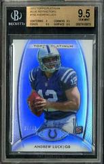 Andrew Luck [Blue Refractor] #150 Football Cards 2012 Topps Platinum Prices