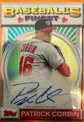 Patrick Corbin [Orange Refractor] #PC Baseball Cards 2020 Topps Finest Flashbacks Autographs Prices