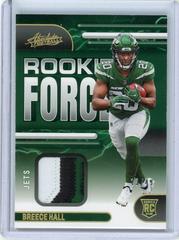 Breece Hall [Gold] Football Cards 2022 Panini Absolute Rookie Force Prices