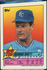 George Brett, Kirby Puckett Baseball Cards 1989 Topps Stickercard Prices