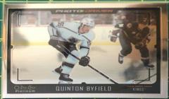 Quinton Byfield #PD-13 Hockey Cards 2021 O-Pee-Chee Platinum Photo Driven Prices