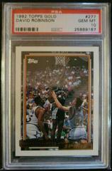 David Robinson #277 Basketball Cards 1992 Topps Gold Prices
