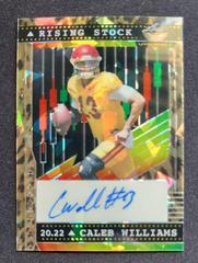 Caleb Williams [Leopard] #RS-CW1 Football Cards 2022 Leaf Valiant Autographs Rising Stock Prices