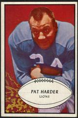 Pat Harder Football Cards 1953 Bowman Prices