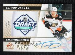 Trevor Zegras [Autograph] #98 Hockey Cards 2021 SP Game Used Embroidered in History Prices