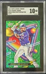 Ezequiel Duran [Green Space Dust] #102 Baseball Cards 2023 Topps Cosmic Chrome Prices