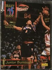 Junior Burrough #15 Basketball Cards 1995 Signature Rookies Draft Day Prices