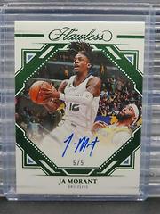 Ja Morant [Emerald] #14 Basketball Cards 2022 Panini Flawless Finishes Auto Prices