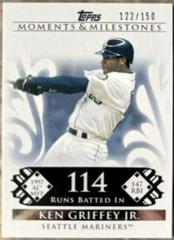 Ken Griffey Jr. [38 Runs Batted in] Baseball Cards 2008 Topps Moments & Milestones Prices