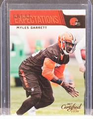 Myles Garrett #14 Football Cards 2017 Panini Donruss Certified Cuts Great Expectations Prices