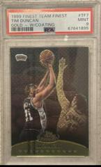 Tim Duncan [Gold Refractor w/ Coating] #246 Basketball Cards 1999 Finest Prices