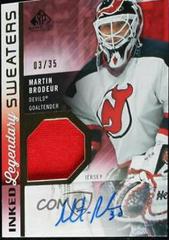Martin Brodeur [Patch] #IS-MB Hockey Cards 2021 SP Game Used Inked Sweaters Autograph Prices