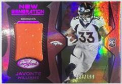 Javonte Williams [Pink] #NG-15 Football Cards 2021 Panini Certified New Generation Jerseys Mirror Prices