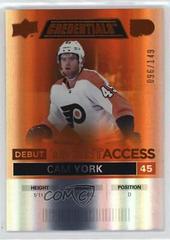 Cam York [Orange] #110 Hockey Cards 2021 Upper Deck Credentials Prices