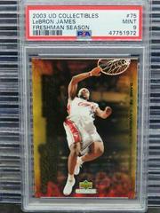 LeBron James #75 Basketball Cards 2003 UD Collectibles Freshman Season Prices