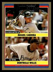 Dontrelle Willis, Miguel Cabrera [Gold] #UH293 Baseball Cards 2006 Topps Updates & Highlights Prices