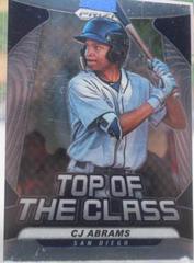 CJ Abrams #TOC-6 Baseball Cards 2020 Panini Prizm Top of the Class Prices