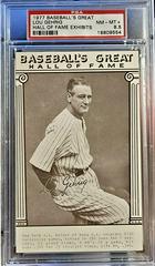 Lou Gehrig Baseball Cards 1977 Baseball's Great Hall of Fame Exhibits Prices