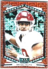 Bryce Young [Red Mojo] Football Cards 2022 Leaf Portrait Metal Draft Prices