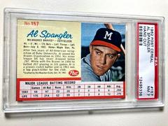Al Spangler [Hand Cut] #157 Baseball Cards 1962 Post Cereal Prices