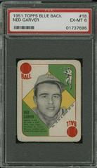 Ned Garver Baseball Cards 1951 Topps Blue Back Prices