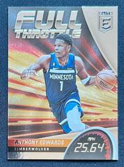 Anthony Edwards #2 Basketball Cards 2022 Panini Donruss Elite Full Throttle Prices