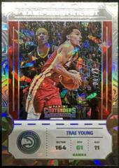 Trae Young [Cracked Ice] Basketball Cards 2022 Panini Contenders Game Night Ticket Prices