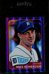 Max Scherzer [Purple Refractor] #493 Baseball Cards 2014 Topps Heritage Chrome Prices