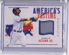 Ronald Acuna Jr. [Gold] #APS-RAJ Baseball Cards 2022 Panini Chronicles America's Pastime Swatches Prices