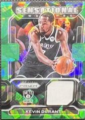 Kevin Durant [Green Ice] Basketball Cards 2021 Panini Prizm Sensational Swatches Prices