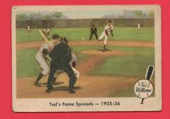 Ted's Fame Spreads [1935-36] #5 Baseball Cards 1959 Fleer Ted Williams Prices