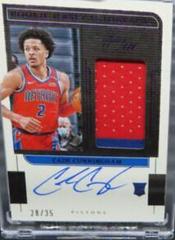 Cade Cunningham [Purple] Basketball Cards 2021 Panini One and One Rookie Jersey Autographs Prices